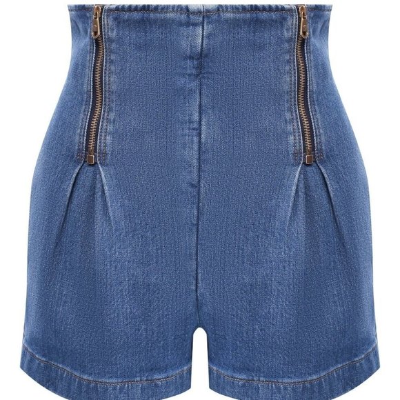 VERSACE Denim Shorts Size 26,29 Women's $595 - Picture 4 of 14